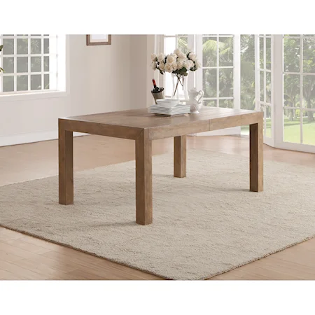 Contemporary Formal Rectangular Dining Table with Table Leaves